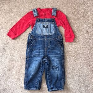OshKosh overalls outfit.